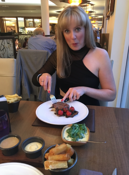 mummykimmy eating steak