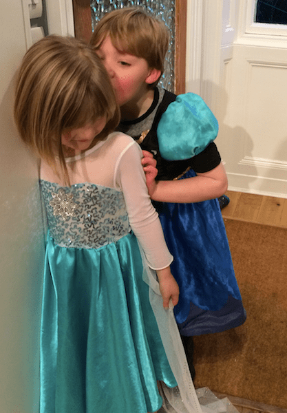 "You be Anna and I'll be Elsa"